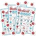 Cheereveal Nurse Graduation Party Games Nurse Graduation Bingo Game with 12 Player Chips 24 Medical Bingo Cards for Graduation Party Games 2026 Nursing Grad Party Activities Supplies - Image 2