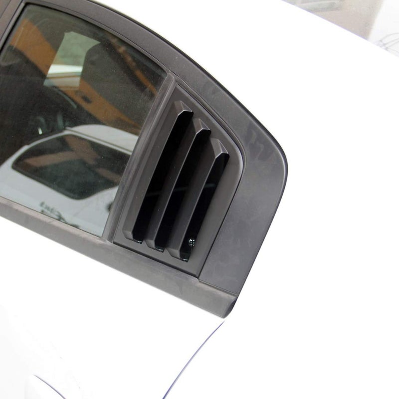 crosselec Side Window Louvers Air Vent Scoop Shades Cover Blinds ABS for Dodge Charger 2011-2021 (Black) - Image 5