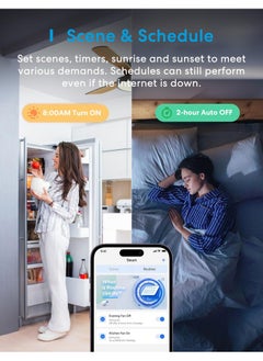 meross meross Smart Ceiling Fan Control & Dimmer Light Switch, Works w/Apple HomeKit, Alexa, Google & SmartThings, 4-Speed Fan Control, 2.4G Wi-Fi Fan and Light Switch Combo, Neutral Wire Needed, Single Pole  - Image 5