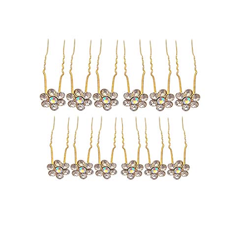 Rapidsflow Gold Bridal Hair Accessories Fancy Juda Pins for Women (1) - Image 1