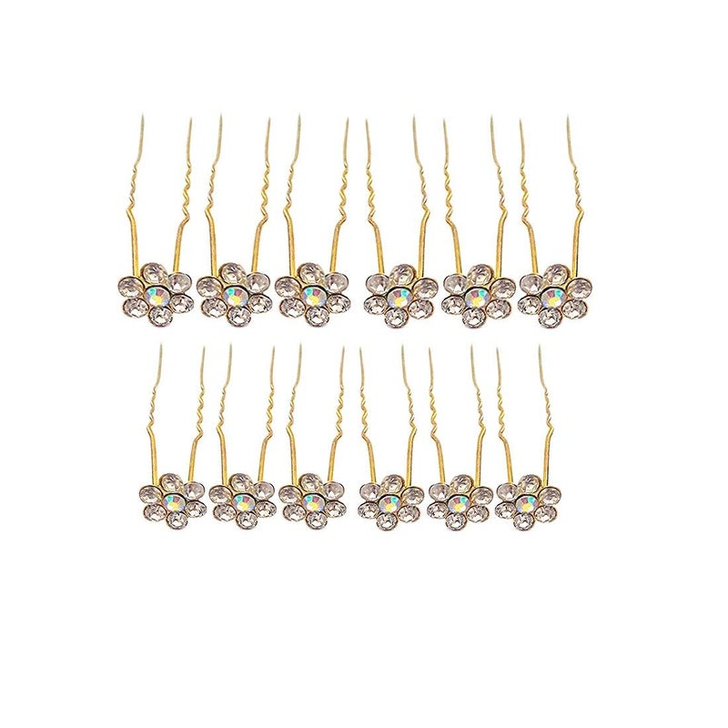 Rapidsflow Gold Bridal Hair Accessories Fancy Juda Pins for Women (1) - Image 4