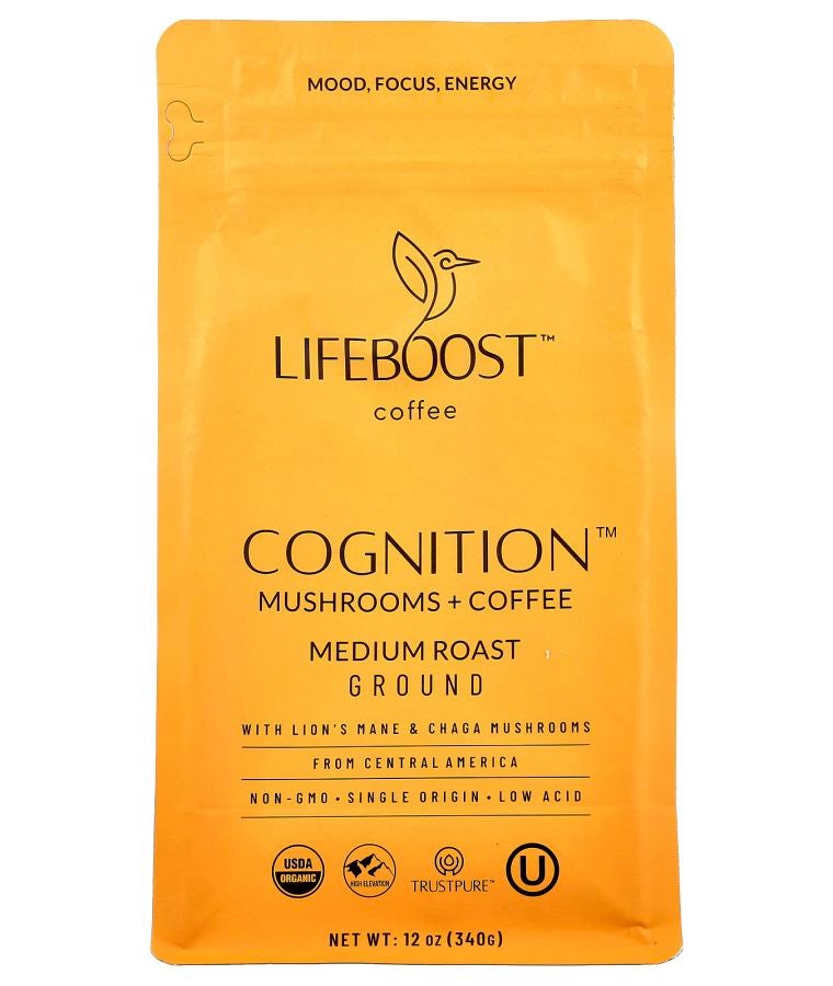 Cognition™ Mushrooms + Coffee Ground Medium Roast 12 oz (340 g)