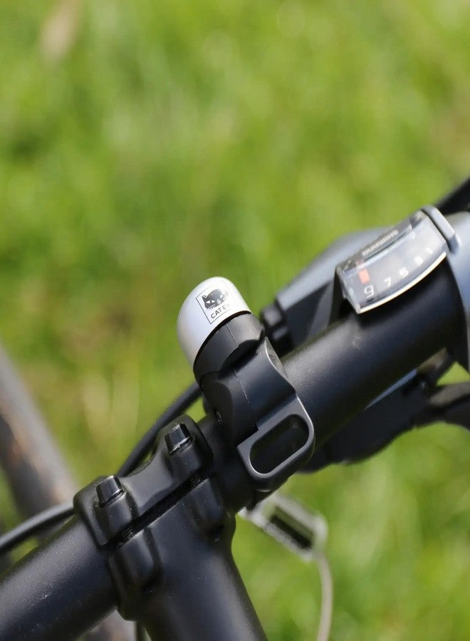 CATEYE OH-1500 Nido Bell – Brass Bike Bell with Distinctive Double Ring, Fits 22.2 mm or 25.4 mm Handlebars, Matte Finish, Clear Sound, Fits Road, MTB, Kids Bikes - Image 3