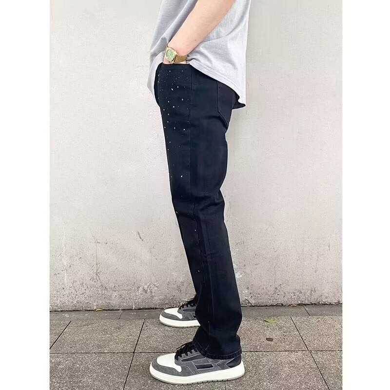 Unisex Classic Denim Jeans Loose Fit Daily Outdoor Wear - Image 3
