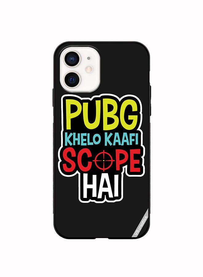 VR CREATIVE Protective Case Cover For Apple iPhone 12 Pubg Khelo Kaafi Scope Hai Design Multicolour - Image 1