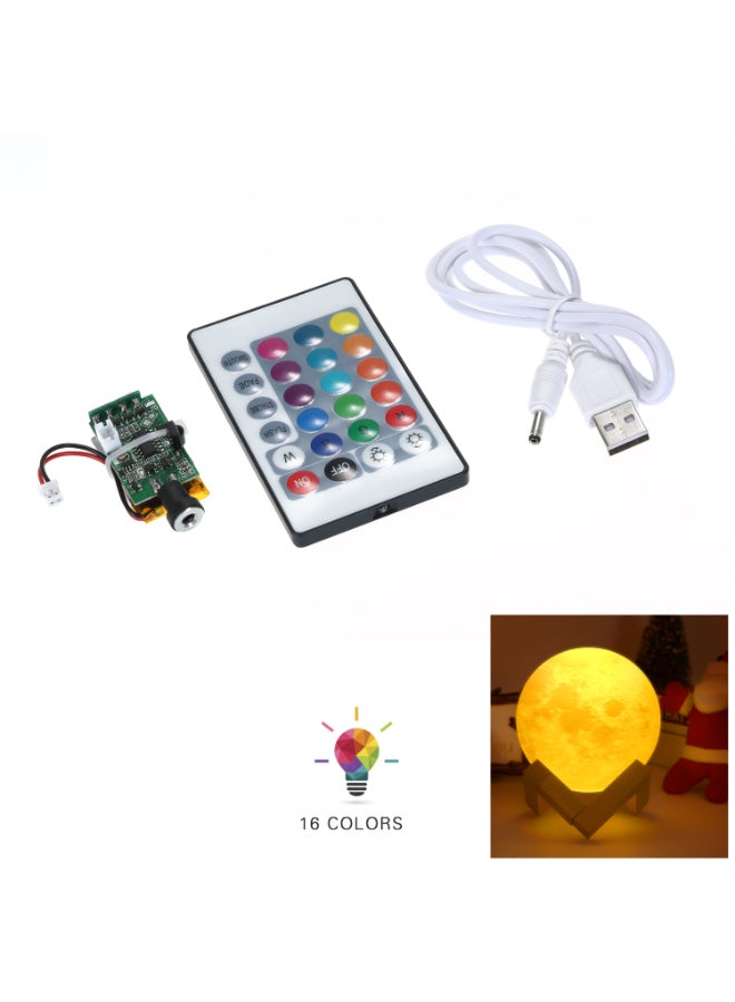 Loquat 3D Printer Part 16-Color Touch-Control LED Light Board USB Charging Battery With Remote Control Multicolour - Image 3