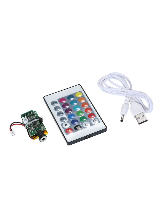 Loquat 3D Printer Part 16-Color Touch-Control LED Light Board USB Charging Battery With Remote Control Multicolour - Image 1