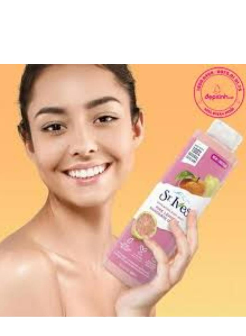 ST. Ives Pink Lemon And Mandarin Orange Exfoliating Body Wash 650 ML - Image 2