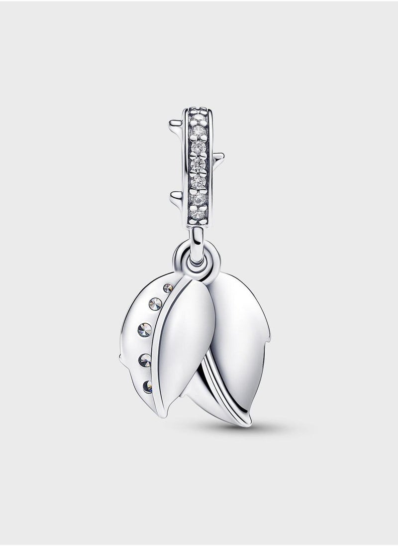 PANDORA White Rose In Bloom Double Dangle Charm  - Image 2