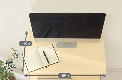 InnoFur Trapezi Desk with Storage Study Computer Laptop Table for Students Adults Office Table with Keyboard Tray Wheels Colour Beige 65cmsWx75cmsHx40cmsD 1 Year Warranty - Image 2