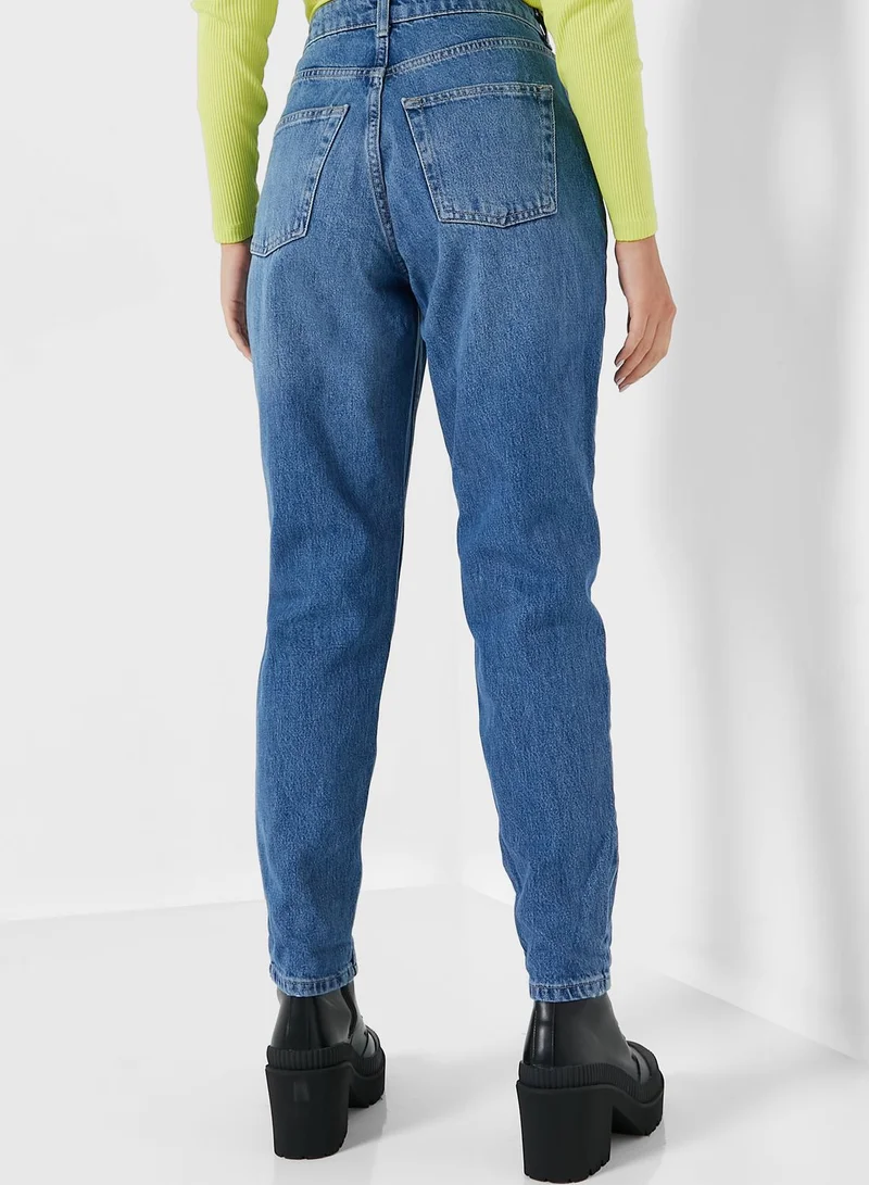 TOPSHOP High Waist Mom  Jeans