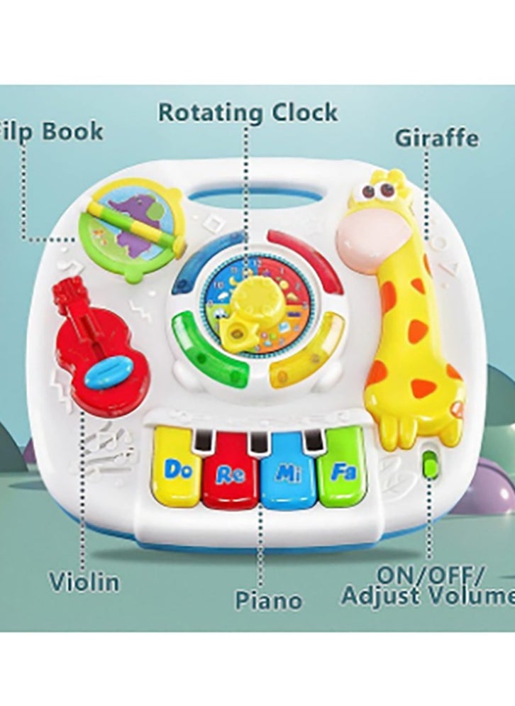 Bukela Baby Activity Table for Toddlers 6 to 12 Months, Giraffe Musical Learning Table 2 in 1 for Boys Girls,Baby Musical Toys Multifunctional Play Early Learning Table for 1 2 3 Years Old  - Image 4