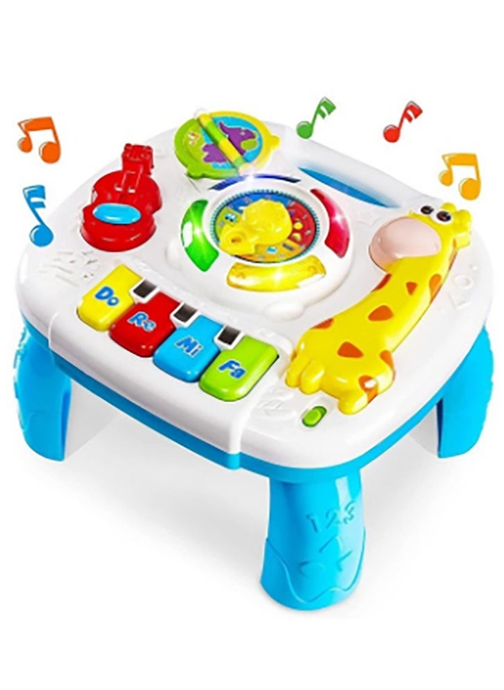 Bukela Baby Activity Table for Toddlers 6 to 12 Months, Giraffe Musical Learning Table 2 in 1 for Boys Girls,Baby Musical Toys Multifunctional Play Early Learning Table for 1 2 3 Years Old  - Image 2