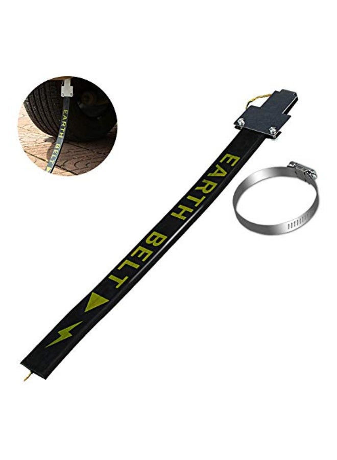 Yius Car Anti-Static Flex Strip Electrostatic Belt Strap, Black, 30-38cm, Passenger Car Compatible - Image 2