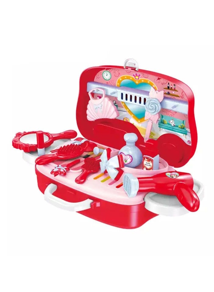 طقم مكياج للبنات الصغار – لعبة صالون تجميل للأطفال مع مستحضرات تجميل آمنة – هدية لعب تجميل للفتيات الصغيرات - Image 1