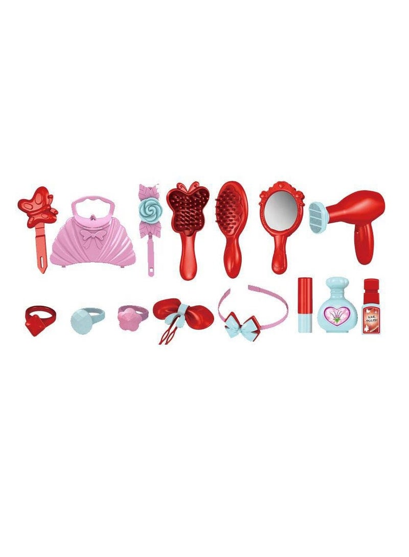 طقم مكياج للبنات الصغار – لعبة صالون تجميل للأطفال مع مستحضرات تجميل آمنة – هدية لعب تجميل للفتيات الصغيرات - Image 2