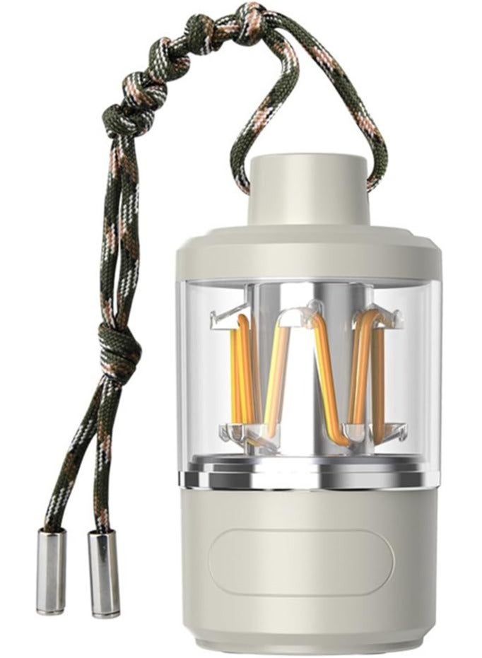 سمارتكس فانوس تخييم محمول متعدد الوظائف، محمول وقابل للتعليق، مصباح يدوي قابل لإعادة الشحن، نطاق تعتيم كامل، زينة جو شحن من النوع C - Image 1