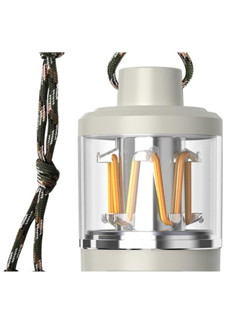 سمارتكس فانوس تخييم محمول متعدد الوظائف، محمول وقابل للتعليق، مصباح يدوي قابل لإعادة الشحن، نطاق تعتيم كامل، زينة جو شحن من النوع C - Image 5