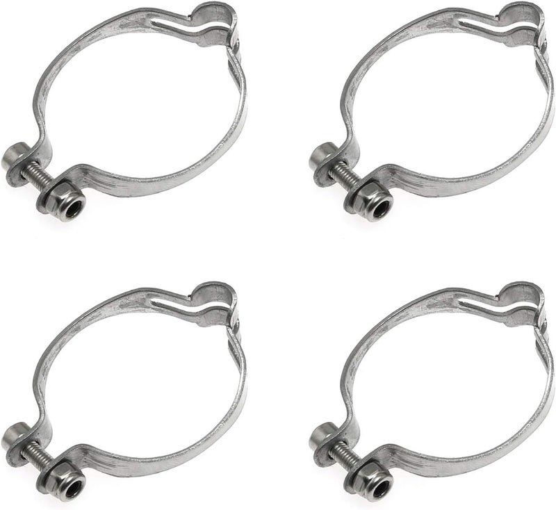 Maxmoral 4 Sets of 28.6mm Metal Ring to Frame MTB Bike Cable Guide Base Guide Clip Fitting Line Tube Seat Clamp - Image 1