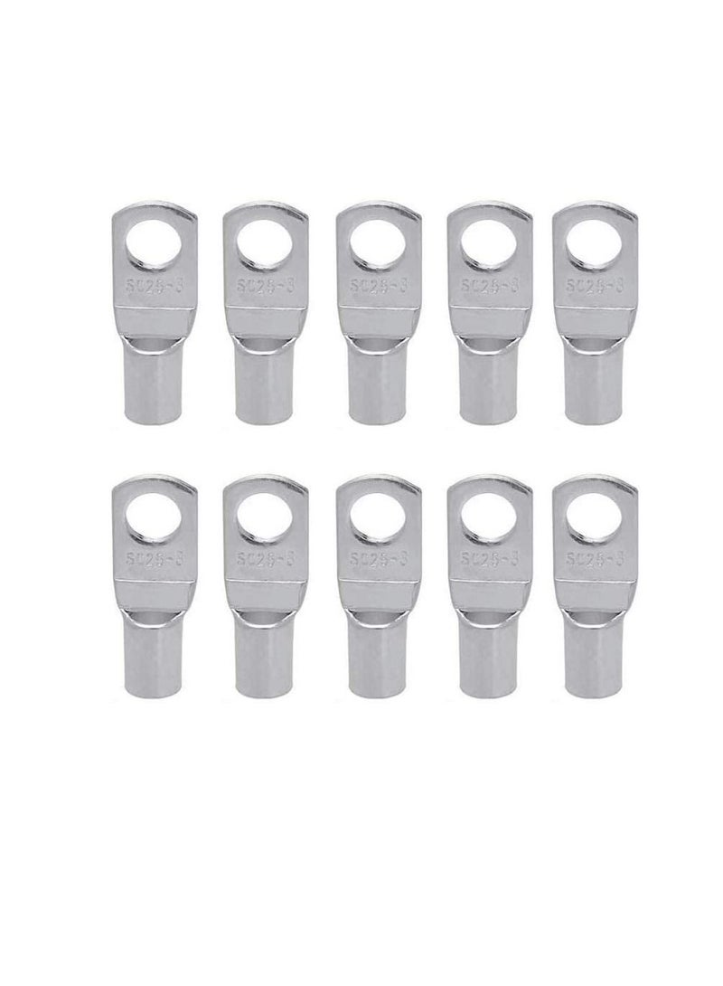 Copper Cable Lugs 10Pcs Set Wire Terminals Connector Cable lugs Ring Battery SC Terminals for Marine Solar Automotive Electric Home Applications etc. Hole Size 10mm Cable Size 120mm  - Image 1