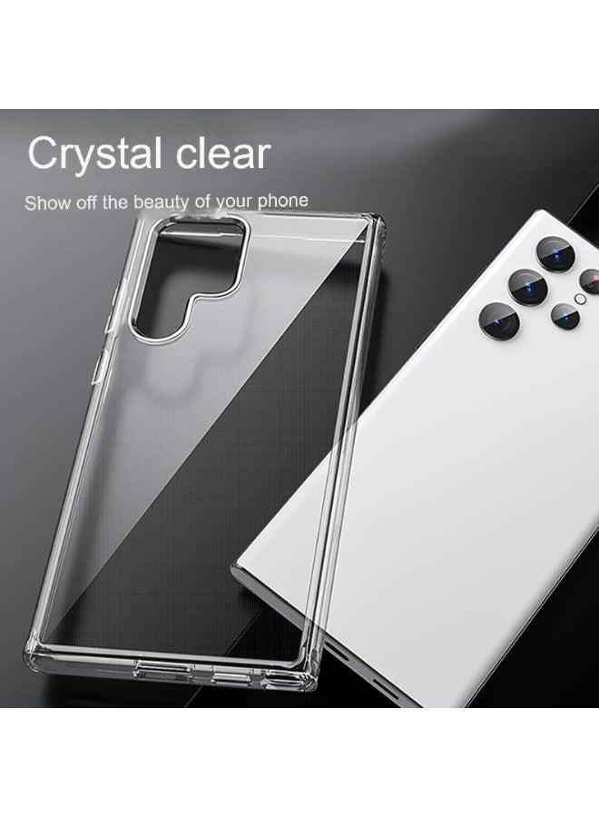 Clear Shockproof Case for Samsung Galaxy S23 Ultra | PC+TPU Hybrid | AR Optical Coating | Anti-Yellowing | Full Protection Transparent Cover | Wireless Charging Compatible - Image 5