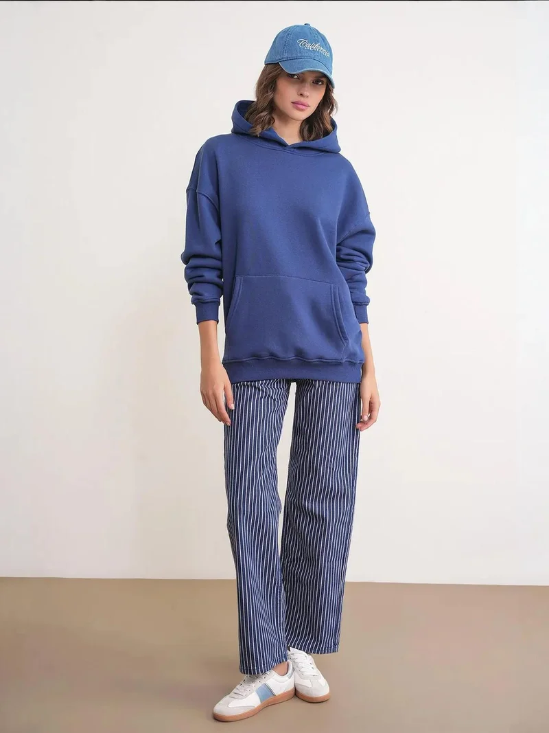 MixRay Mixray Oversized Hooded Sweatshirt with Pocket