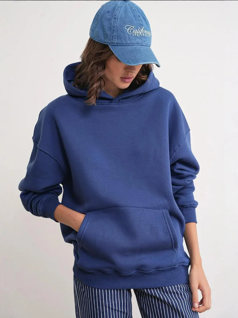 MixRay Mixray Oversized Hooded Sweatshirt with Pocket