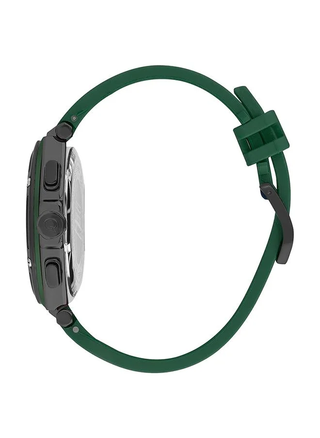 كوانتوم QUANTUM Men's Watch, Chronograph Display and Silicone Strap - HNG1010.656, Green