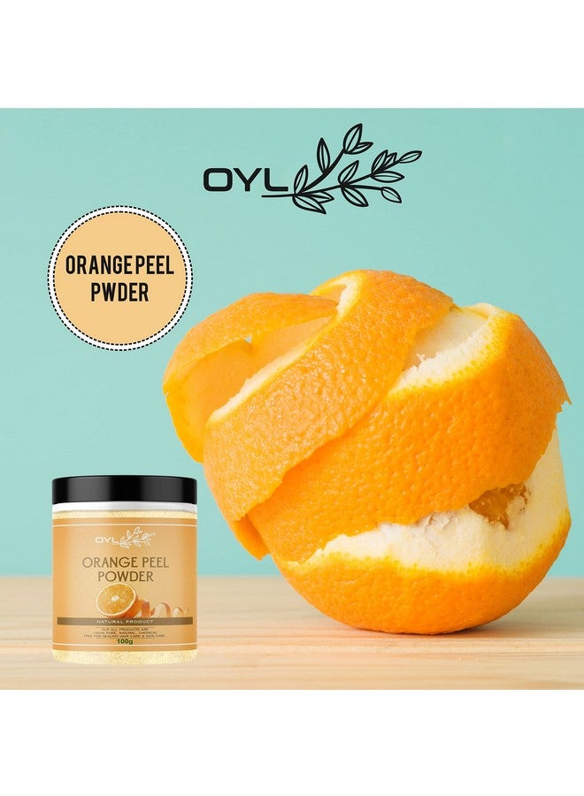 OY-L OYL Natural Orange Peel Powder & Multani Mitti Powder/Fullers Earth/Bentonite Clay/Combo Pack For Face Care, Skin Whitening, Hair Care - 100g Each Pack Of 2 - Image 4