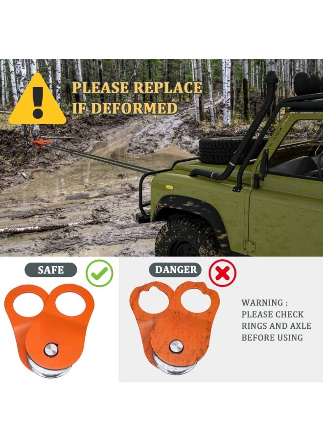 10 Ton Winch Snatch Block Towing Pulley Blocks 22,000 LBS Capacity, Heavy Duty Recovery Accessory for Truck, Tractor  - Image 5