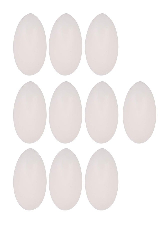 BQLZR Premium White Solid Plastic Eggs Dummy Eggs for Racing Pigeons Bag Trick White 36 x 26mm Pack of 10 - Image 1