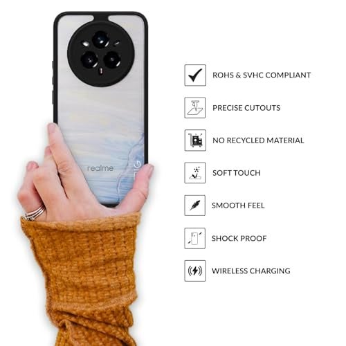 SPRIG Compatible with Realme 14 Pro Plus EdgeTone Back Cover Drop Tested Shock Proof Mobile Case for Men, Women, Boys and Girls with Camera Protection (Black Transparent) - Image 4