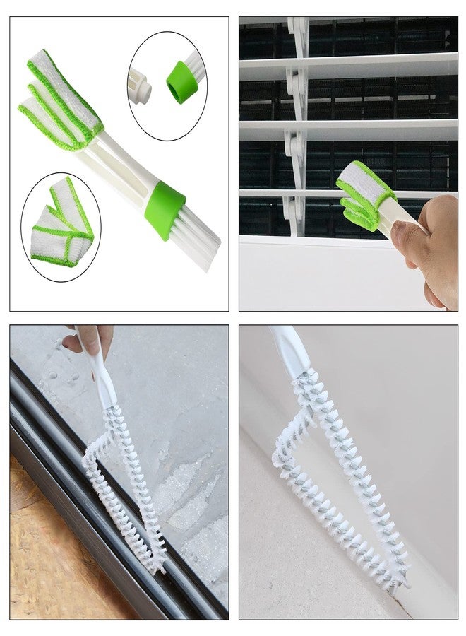 Machomby 8 Pcs Hand-held Groove Gap Cleaning Tools - Door Window Track Crevice Cleaning Brushes Blind Cleaner Duster, Window Magic Cleaning Brush for Shower Door, Car Vents, Air Conditioner, Keyboard - Image 5