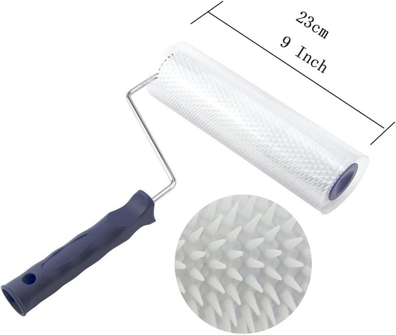 BTMB 23cm/9'' Aeration Latex Floor Self Leveling Screed Spiked Roller - Image 3