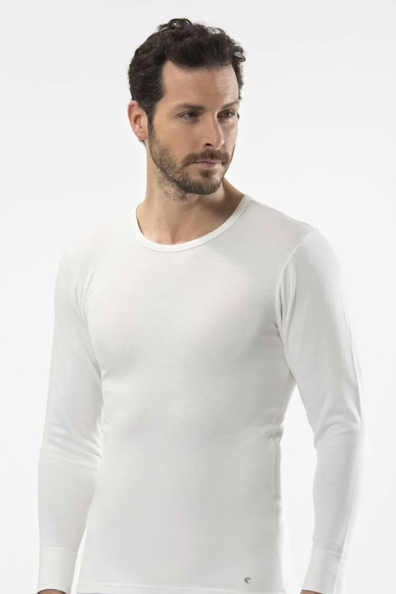 كاشاريل - Thermal Long Sleeve Crew Neck White