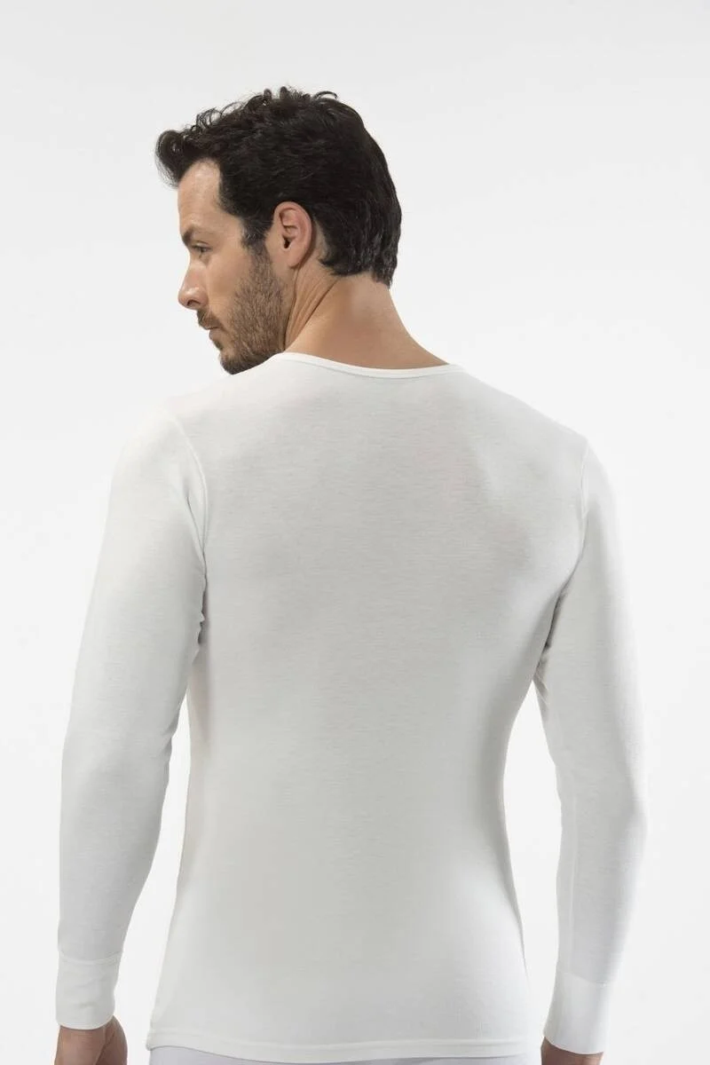 كاشاريل - Thermal Long Sleeve Crew Neck White