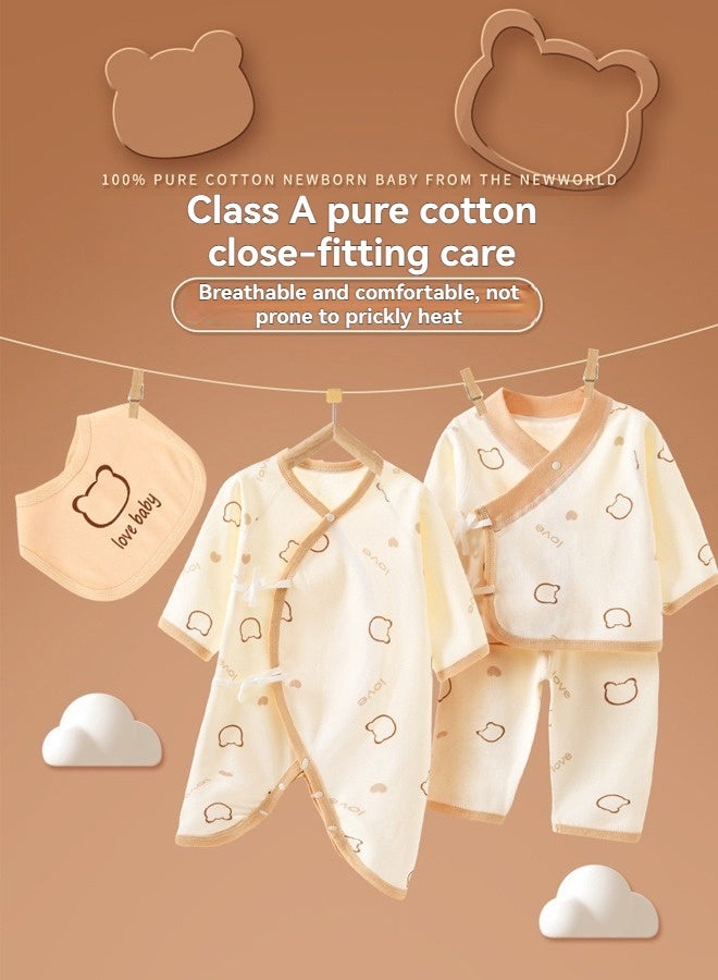 بيوينتي 30PCS حديث الولادة هدية مجموعة، حديث الولادة Layette هدية مجموعة للأولاد والبنات، الأطفال الملابس الأساسية اكسسوارات مع بطانية الطفل، 100٪ قطن ممتاز، لمدة 0-3 شهور - Image 4