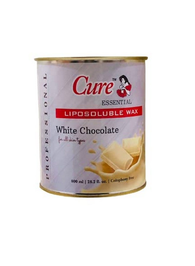 Cure Liposoluble Wax Brightening for Professional white Chocolate LipoSoluble WaxFor All Skin Type for Face Upper Lips Arms Legs Bikini Line - Underarms and Full Body Men Women Naturally Derived Ingredients 800 Ml - Image 4