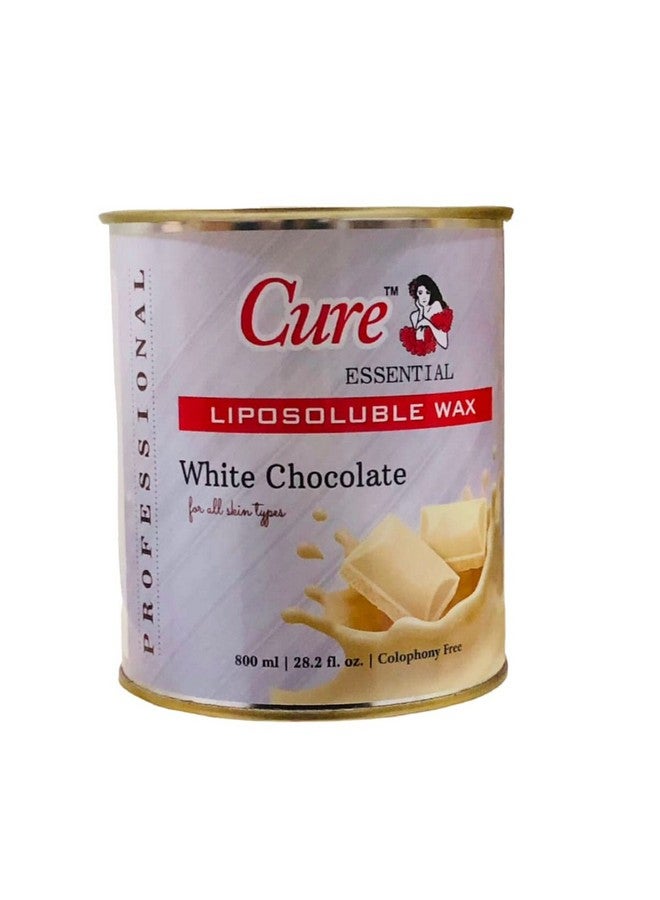 Cure Liposoluble Wax Brightening for Professional white Chocolate LipoSoluble WaxFor All Skin Type for Face Upper Lips Arms Legs Bikini Line - Underarms and Full Body Men Women Naturally Derived Ingredients 800 Ml - Image 1