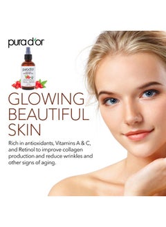 Pura d'or Organic Rosehip Seed Oil Hair Relaxer (4 Oz X3 = 12 Oz) 100% Pure Cold Pressed Usda Certified All Natural Antiaging Acne Scar Treatment Gua Sha Massage Face Hair & Skin Women & Men  - Image 5