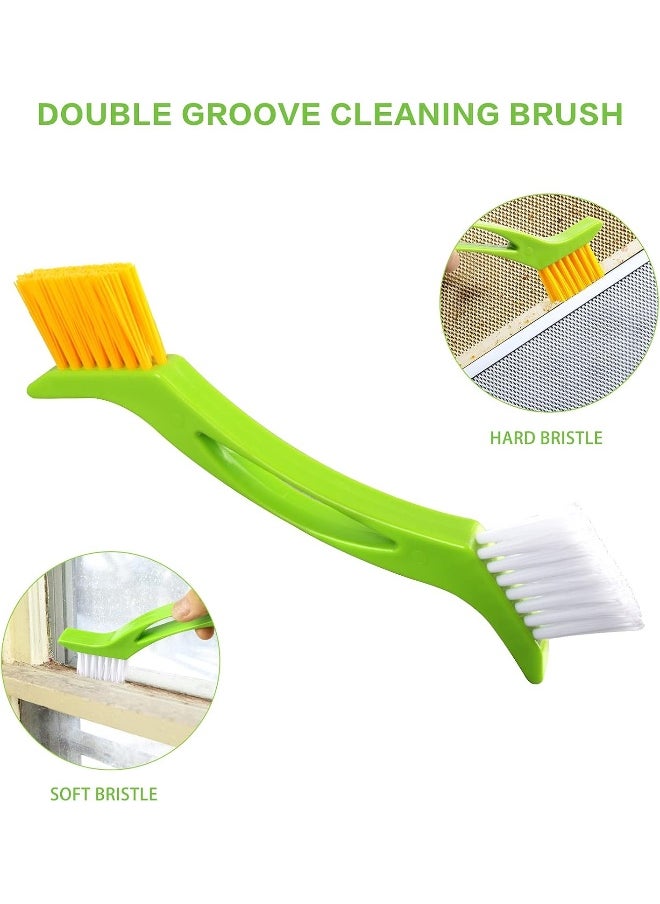 LeeLoon 8 Pack Grout Cleaner Brush, Hand-held Groove Gap Cleaning Tools Tile Joint Scrub Brush to Deep Clean, Household Cleaning Brushes for Window Door Track, Stove Tops, Shower, Kitchen, Seams, Floor Lines  - Image 3