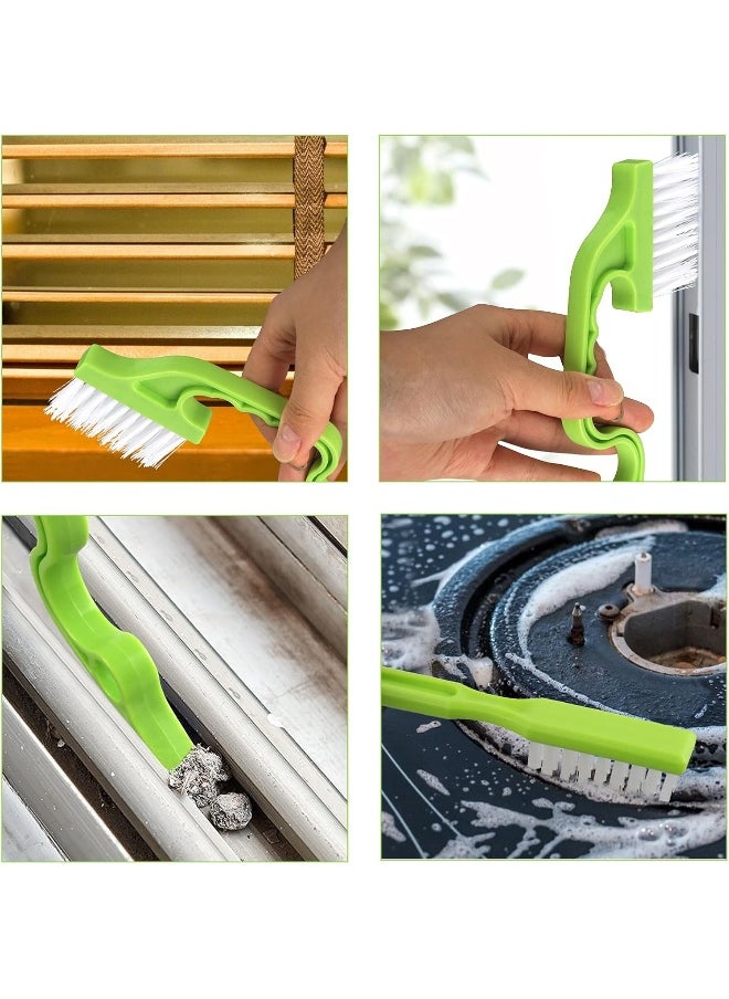 LeeLoon 8 Pack Grout Cleaner Brush, Hand-held Groove Gap Cleaning Tools Tile Joint Scrub Brush to Deep Clean, Household Cleaning Brushes for Window Door Track, Stove Tops, Shower, Kitchen, Seams, Floor Lines  - Image 5