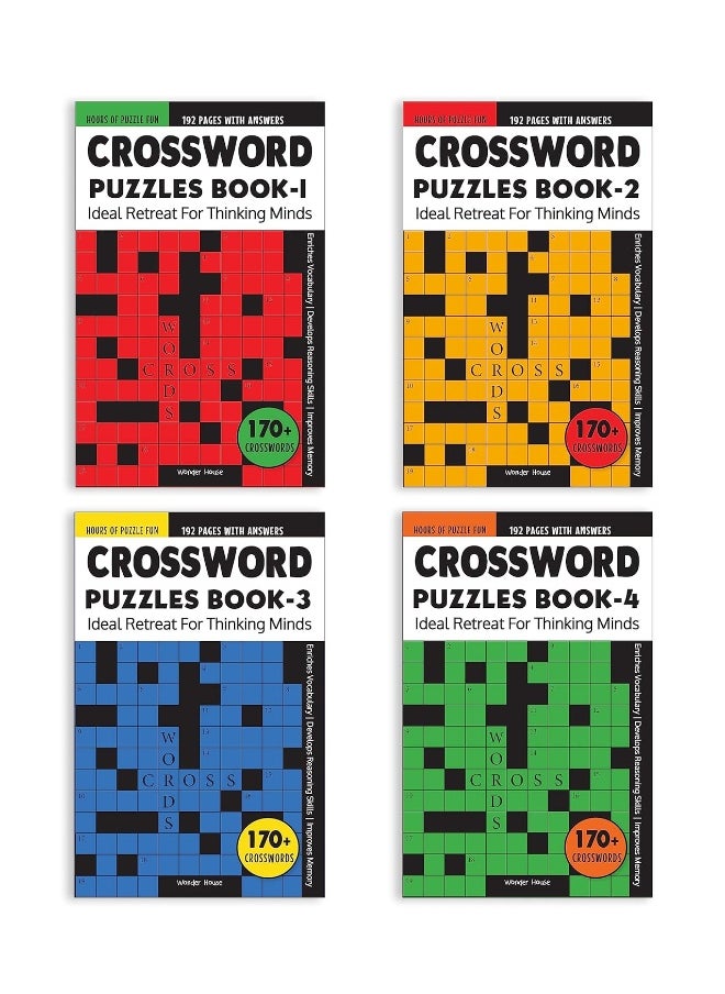 Crossword Puzzles Boxed Set: 4 Books, 680+ Engaging Crossword Puzzles  - Image 3