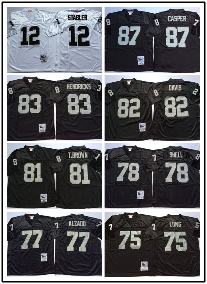Rugby Oakland Raiders 34#32#Mn Retro Jersey Embroidered Legendary Sportswear - Image 3