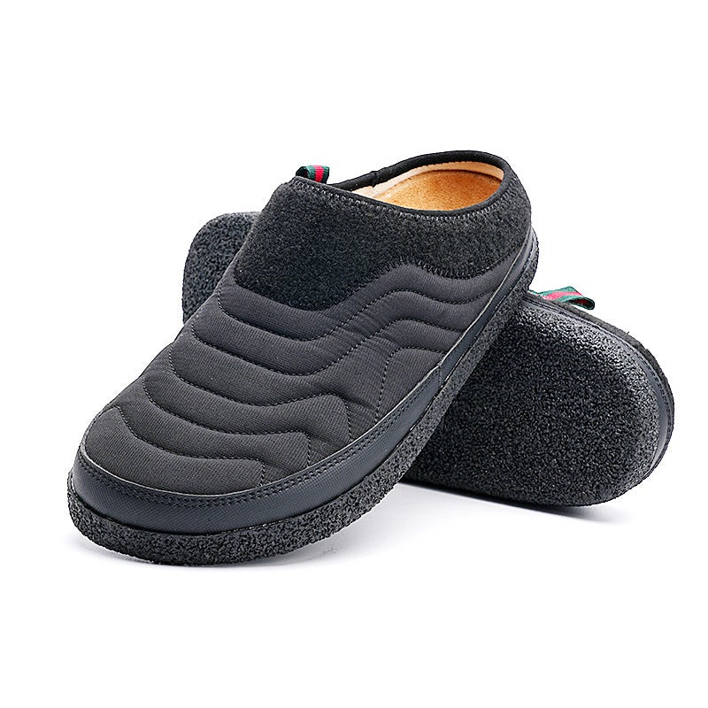 2023 Winter Fleece-Lined Waterproof Snow Boots Warm Breathable Couple High-Top Casual Cotton Shoes - Image 1