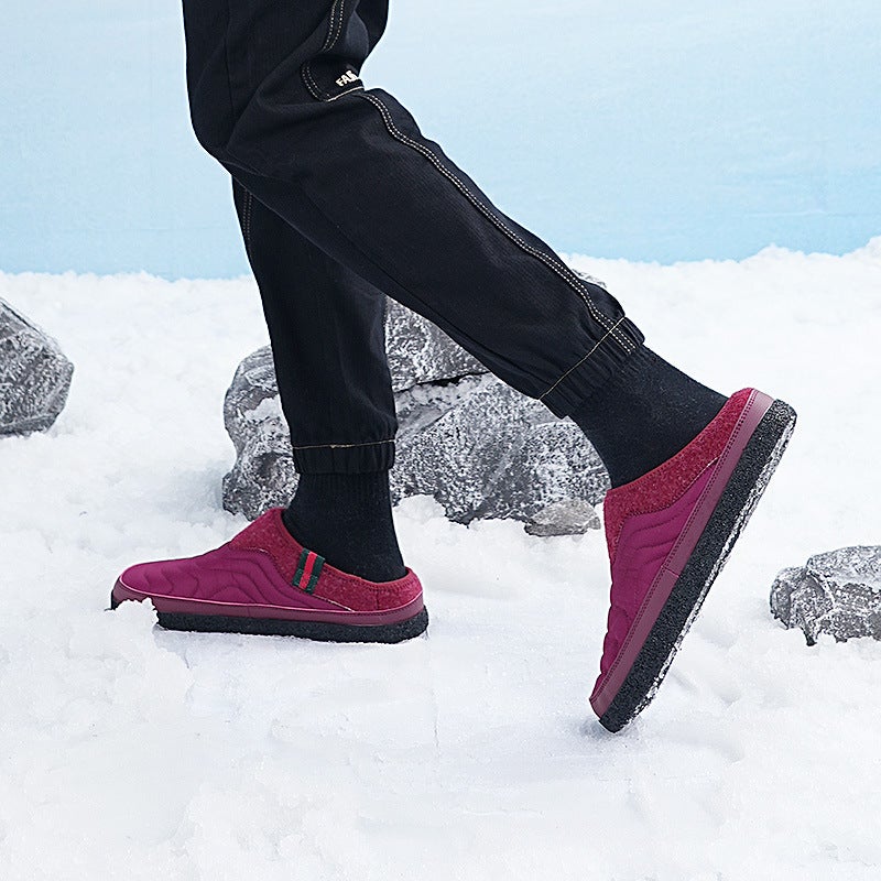 2023 Winter Fleece-Lined Waterproof Snow Boots Warm Breathable Couple High-Top Casual Cotton Shoes - Image 5