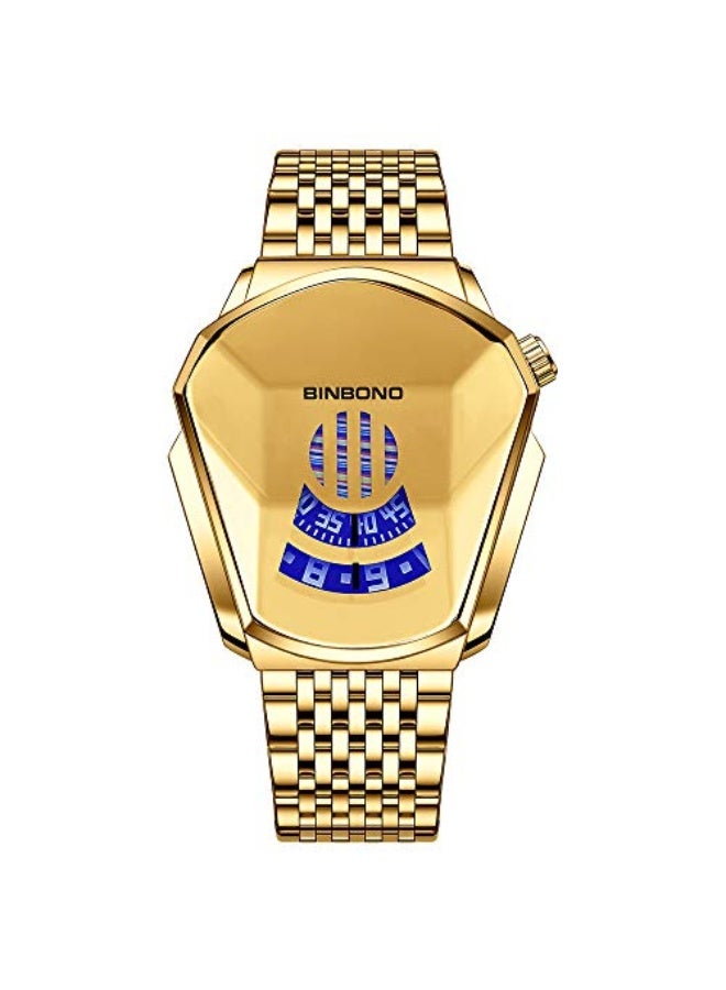 BINBOND FasionSA- Binbonds Luxury Brand Trend Cool Men's Wrist Watch Stainless Steel Technology Fashion Quartz Watch For Men JiChe01 - Image 1
