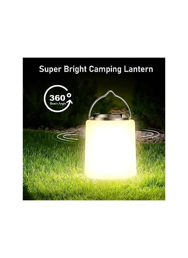 erorex Camping Lantern Rechargeable, 2000mAh Camping Lights Lamp, 3000K Warm Light, Brightness Adjustable 3 Light Modes,10+ Hrs Runtime Waterproof Tent Light for Camping, Emergency, Power Cuts  - Image 3