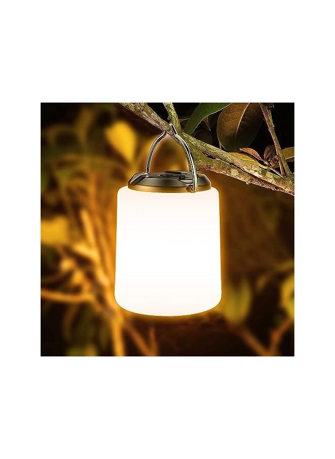 erorex Camping Lantern Rechargeable, 2000mAh Camping Lights Lamp, 3000K Warm Light, Brightness Adjustable 3 Light Modes,10+ Hrs Runtime Waterproof Tent Light for Camping, Emergency, Power Cuts  - Image 1