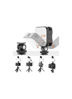 Ulanzi VIJIM VL100C Bi-Color LED Video Light on Camera With Adjustable Stand, Mini Rechargeable 2000mAh Camera Light, CRI95+ Dimmable 2500-6500K Ultra Bright Photo and Video Lighting, Fill Lamp  - Image 1